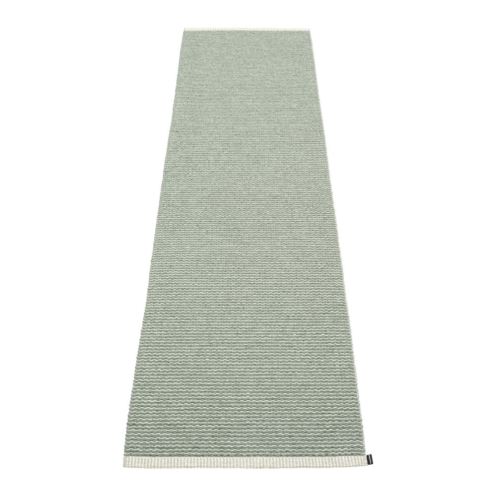 Covor tip traversă pentru interior și exterior verde deschis 60x250 cm Mono Sage Army – Pappelina