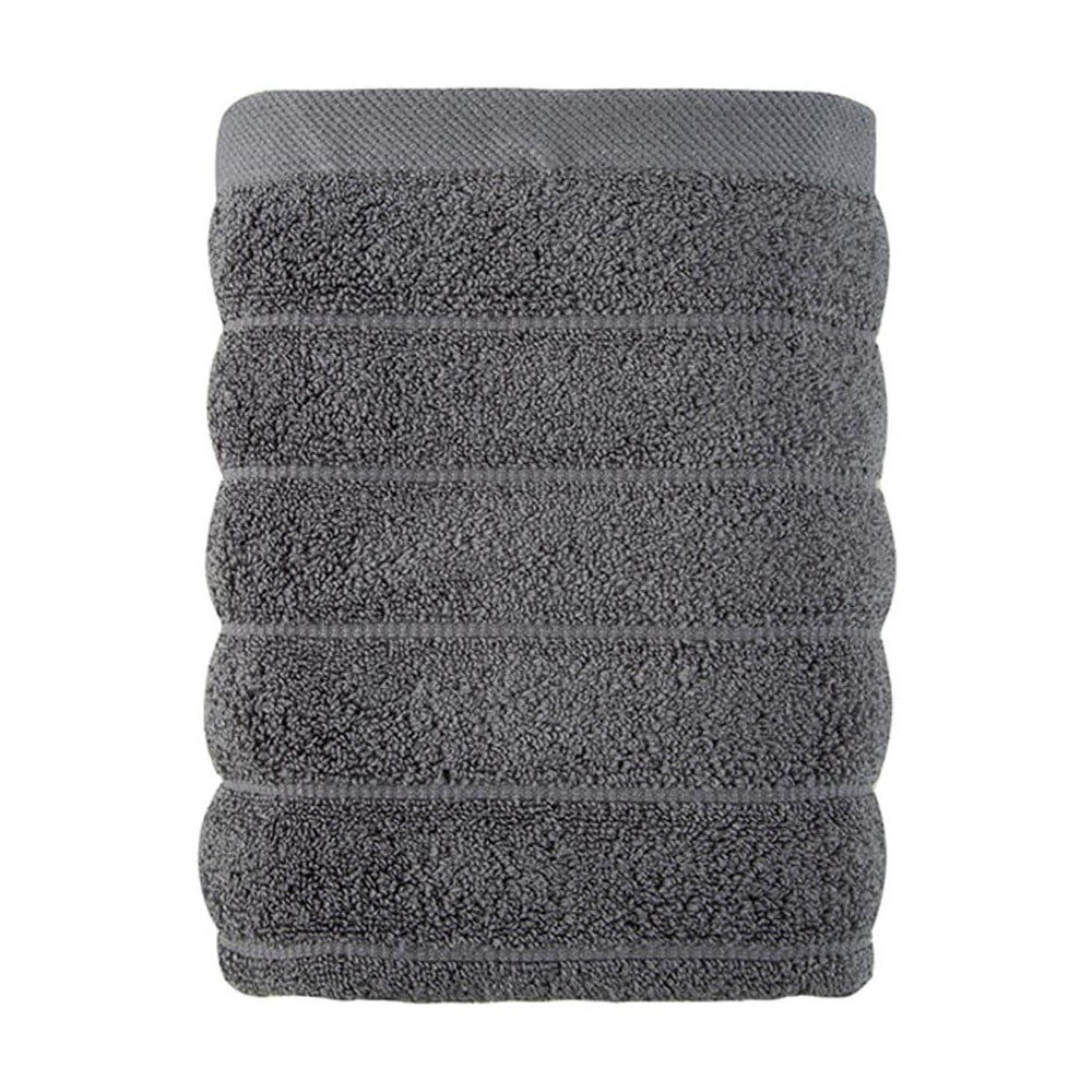Prosop gri închis din bumbac 30x50 cm frizz – foutastic