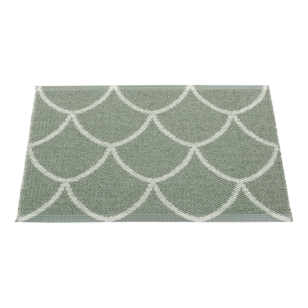 Covor pentru exterior și interior verde 70x50 cm Kotte Army Sage – Pappelina