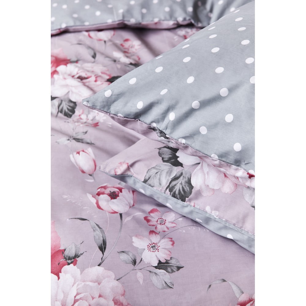 Lenjerie de pat din bumbac pentru pat single Bonami Selection Belle, 140 x 200 cm, roz 140 imagine noua somnexpo.ro