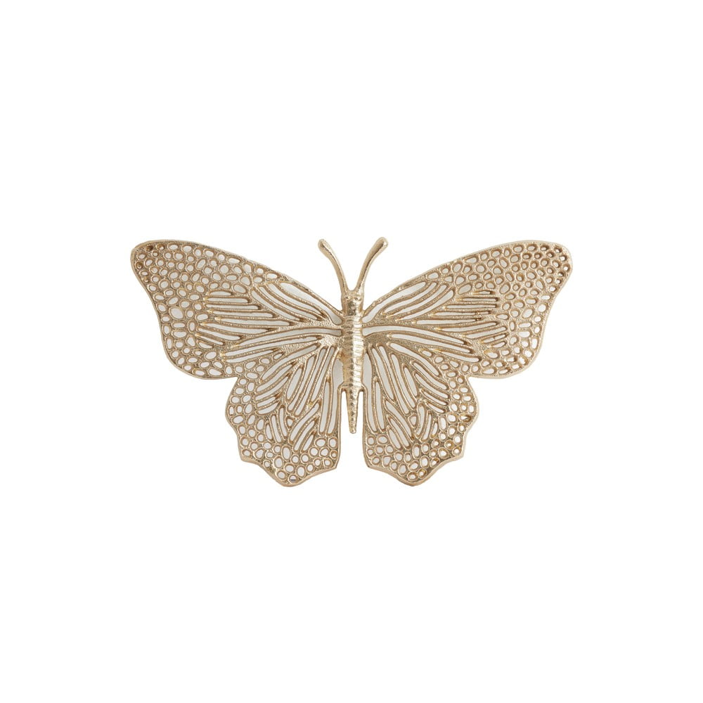 Decorațiune de perete din metal 41x23 cm Butterfly – Light & Living