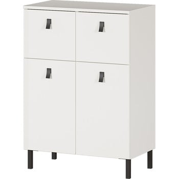 Dulap germania tulsa, înălțime 86 cm, alb