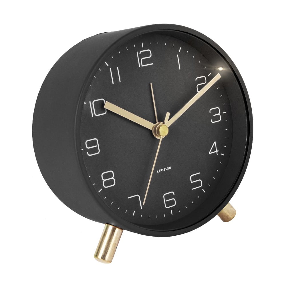 Ceas cu alarmă Karlsson Lofty, ø 11 cm, negru bonami.ro