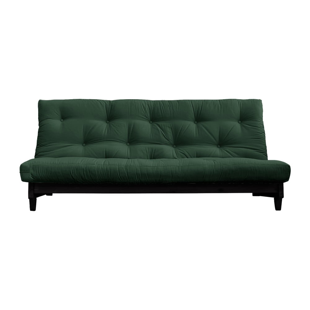 Canapea variabilă KARUP Design Fresh Black, verde închis