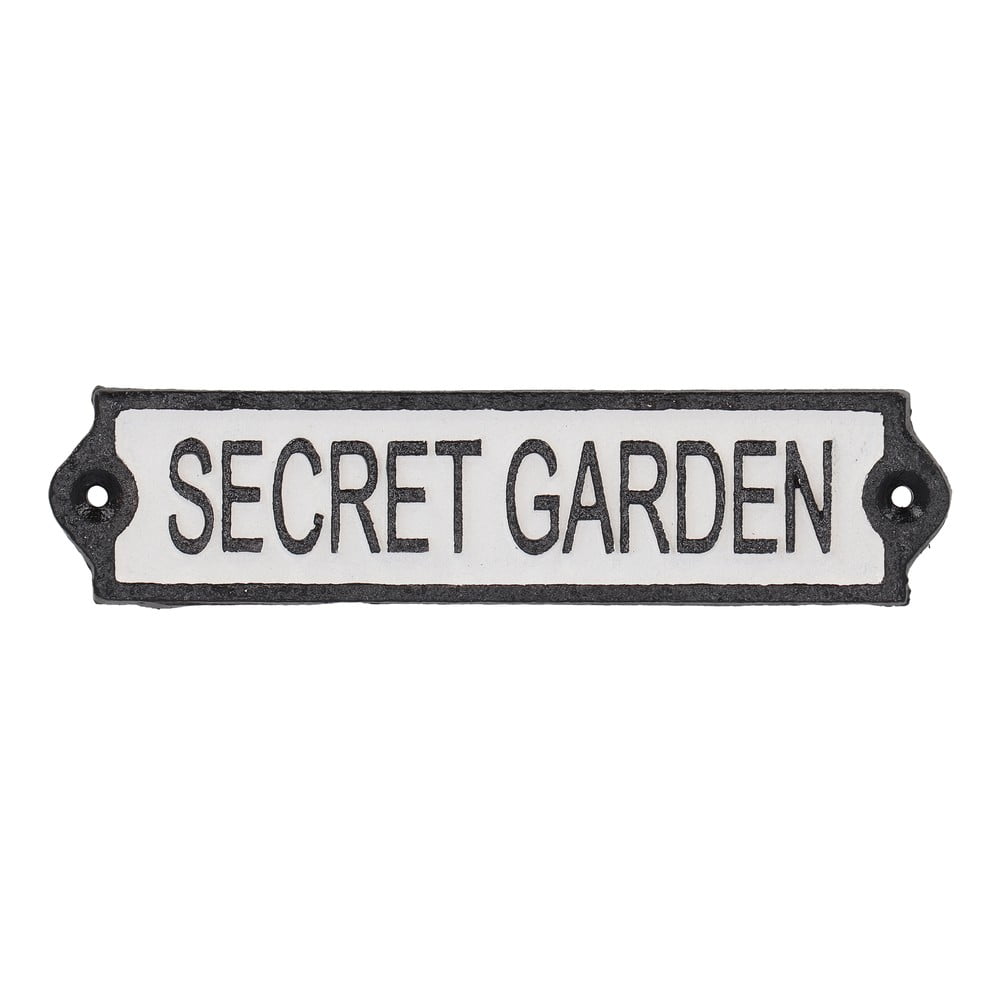 Semn din fontă 21x5 cm Secret Garden – Esschert Design