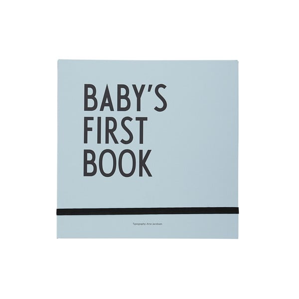 Carte de amintiri pentru copii Design Letters Baby's First Book, albastru