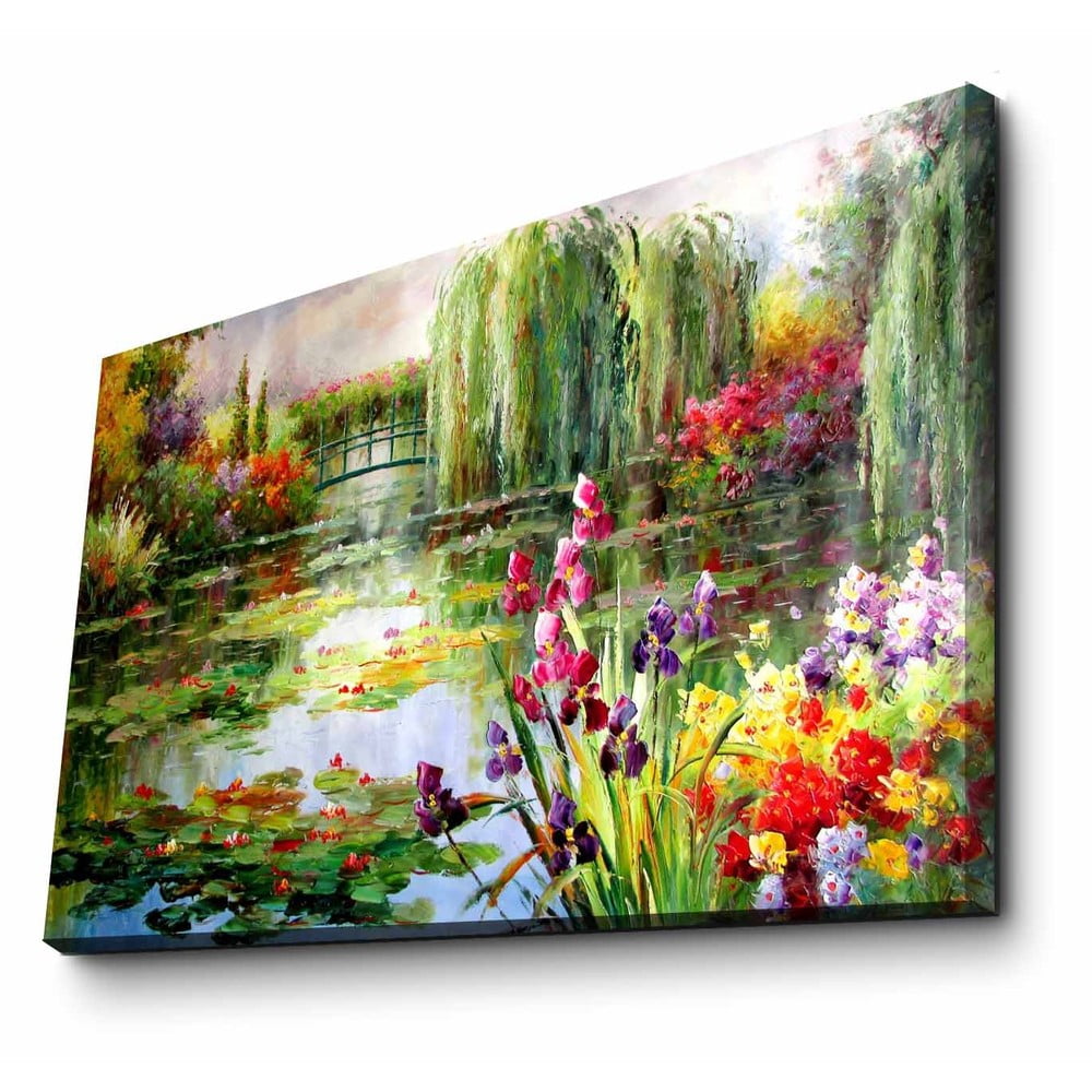 Reproducere tablou pe pânză Impressionist Garden, 70 x 45 cm bonami.ro