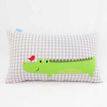 Față de pernă din bumbac cu 2 fețe mr. fox hippo 50 x 30 cm