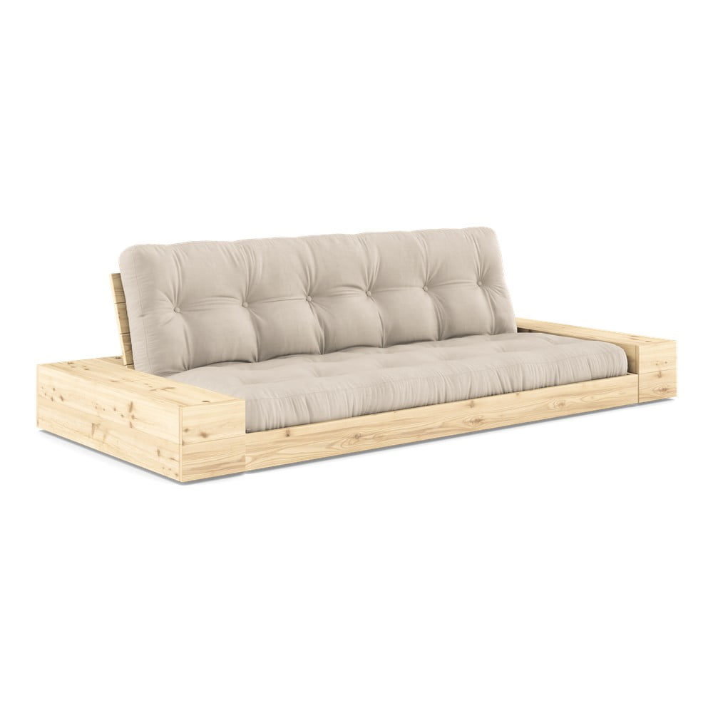 Canapea bej extensibilă 244 cm Base – Karup Design