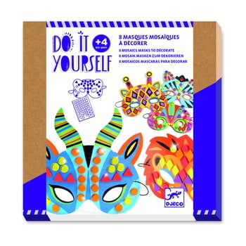 Set diy 8 măști animale djeco jungle