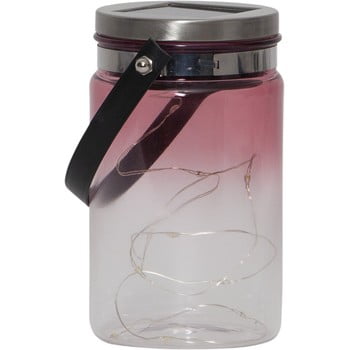 Felinar solar pentru exterior Best Season Tint Lantern Pink