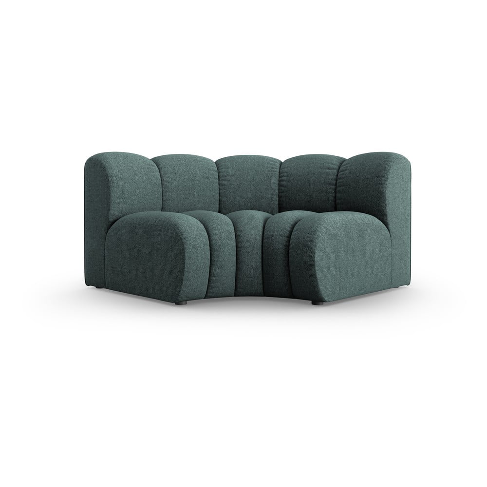 Modul pentru canapea modulară turcoaz cu tapițerie din chenille (cu colț variabil) Lupine – Micadoni