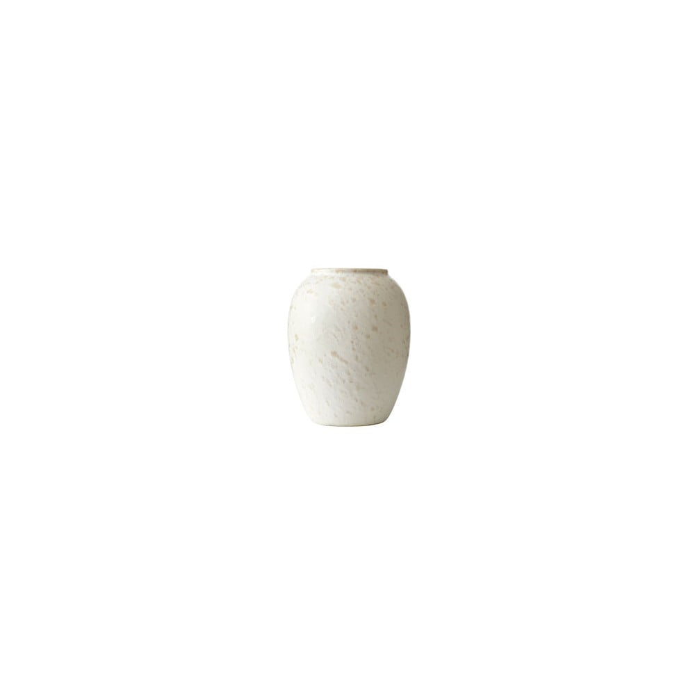 Vază din gresie ceramică Bitz, înălțime 12,5 cm, alb – crem Bitz