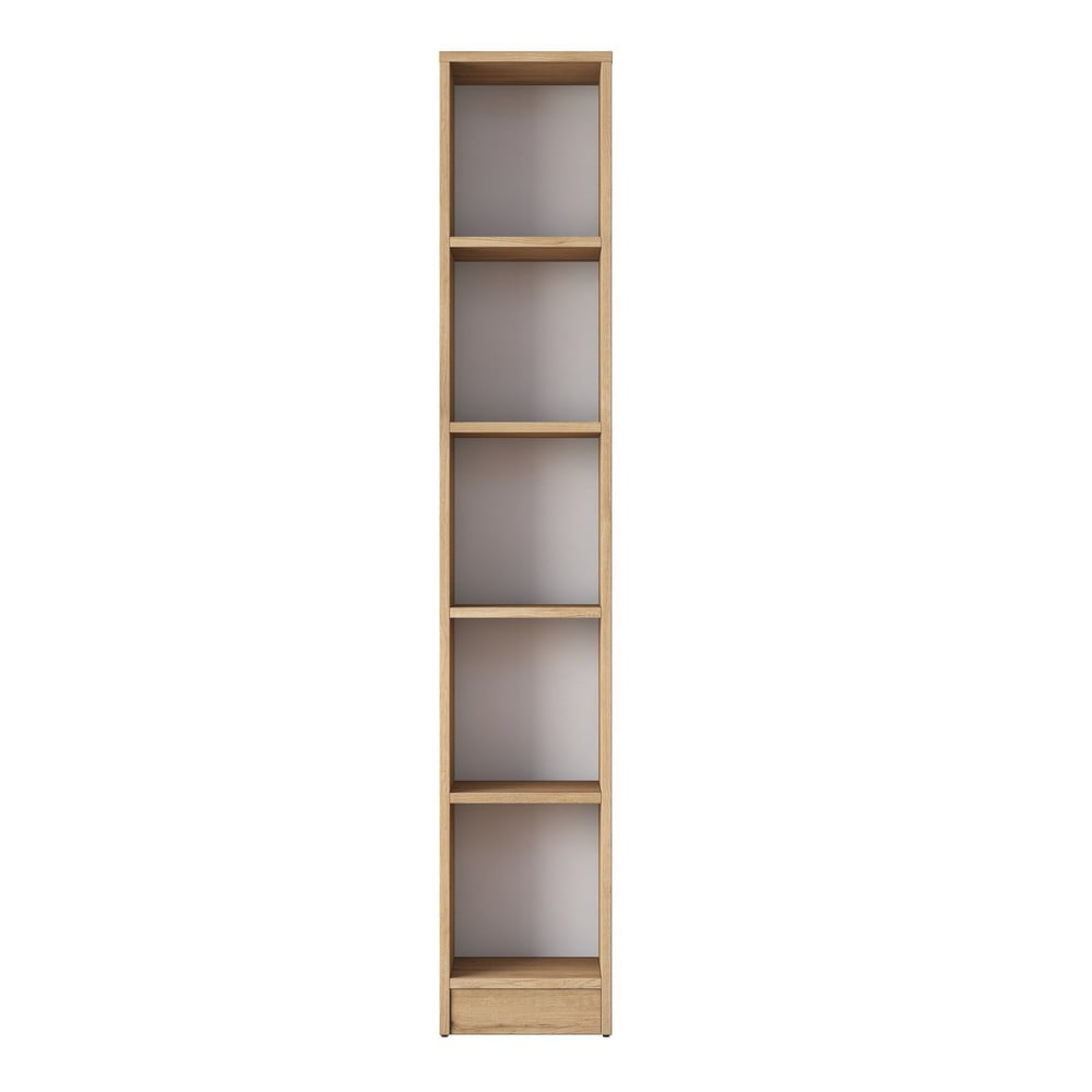 Bibliotecă cu aspect de lemn de nuc 30x170 cm Allen – Kalune Design