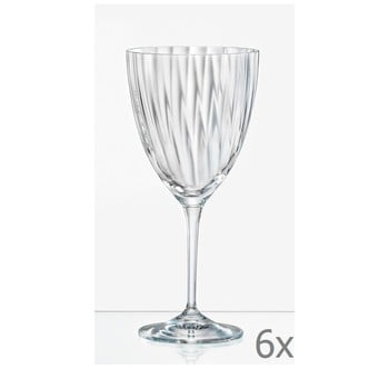 Set 6 pahare pentru vin crystalex kate optic, 250 ml