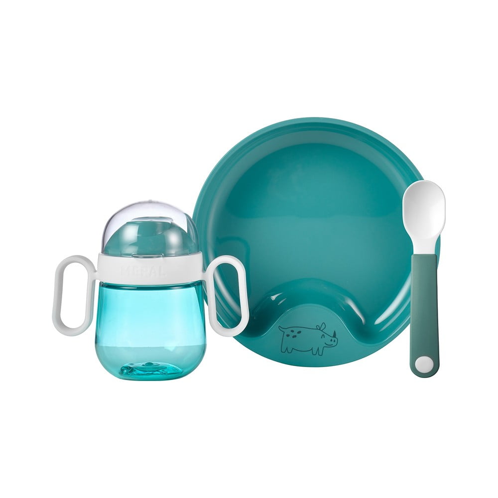 Set de veselă pentru copii 3 buc. Deep turquoise – Mepal