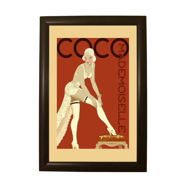 Poster cu ramă Piacenza Art Coco, 33,5 x 23,5 cm