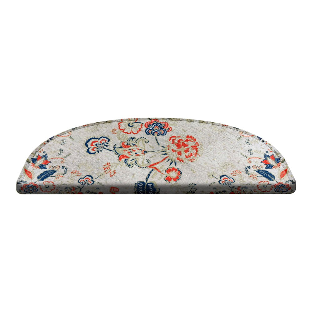 Covorașe pentru scări în set de 16 bucăți 65x20 cm floral path - vitaus