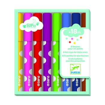 Set 8 markere pentru cei mici djeco