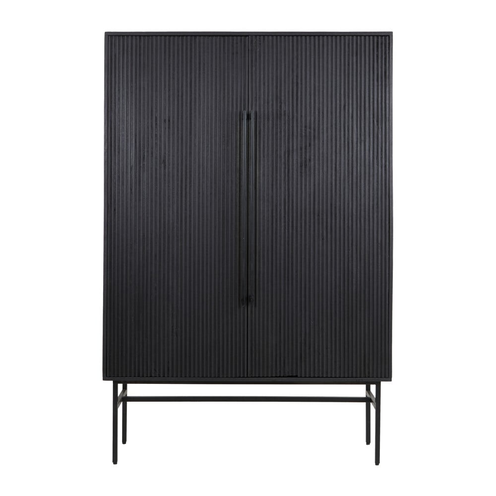 Dulap negru din lemn de mango 120x180 cm Abage – Light & Living