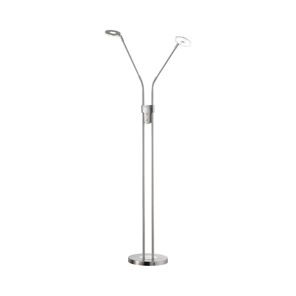 Lampadar argintiu LED cu intensitate reglabilă (înălțime 150 cm) Dent – Fischer & Honsel