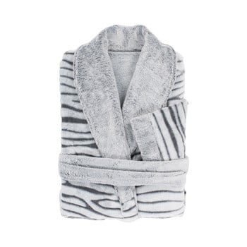 Halat din micropluș unisex tiseco home studio, măr. s/m, gri deschis