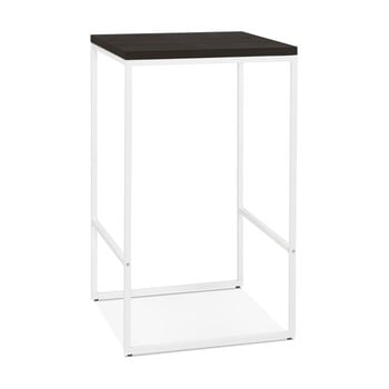 Masă de bar cu picoare albe kokoon tikafe, înălțime 105 cm, negru