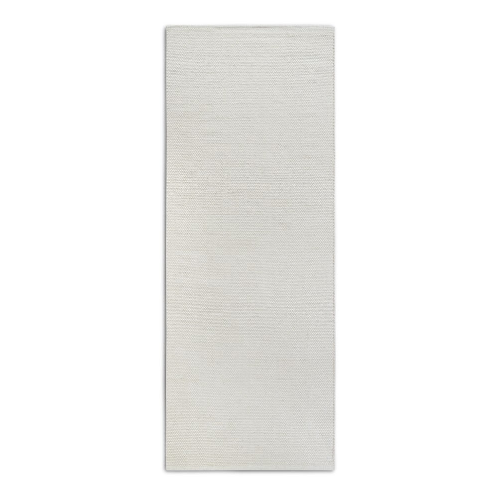 Covor tip traversă crem țesut manual din amestesc de lână 80x200 cm Pradesh Natural White – Elle Decoration