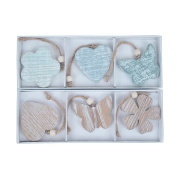 Set 6 decorațiuni suspendate ego dekor nature