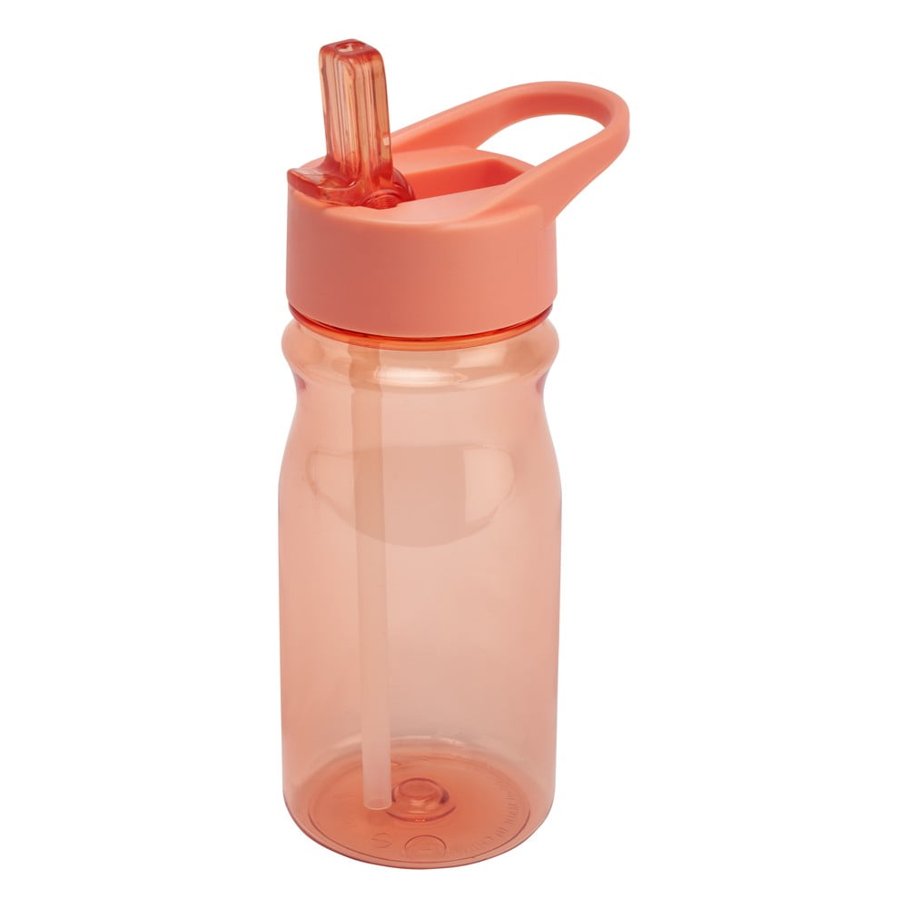 Sticlă cu pai și capac Addis Bottle Coral, 500 ml, portocaliu Addis imagine 2022