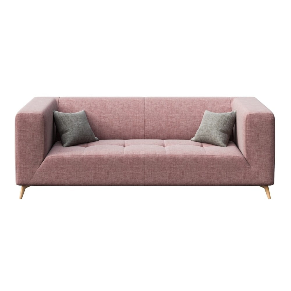 Canapea cu 3 locuri MESONICA Toro, roz bonami.ro imagine noua somnexpo.ro