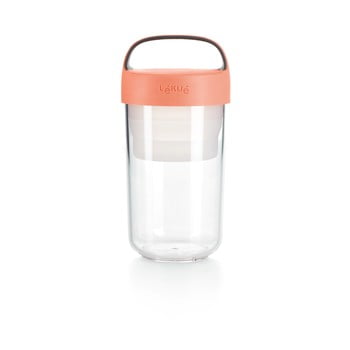Recipient cu capac portocaliu pentru supă lékué to go, 600 ml