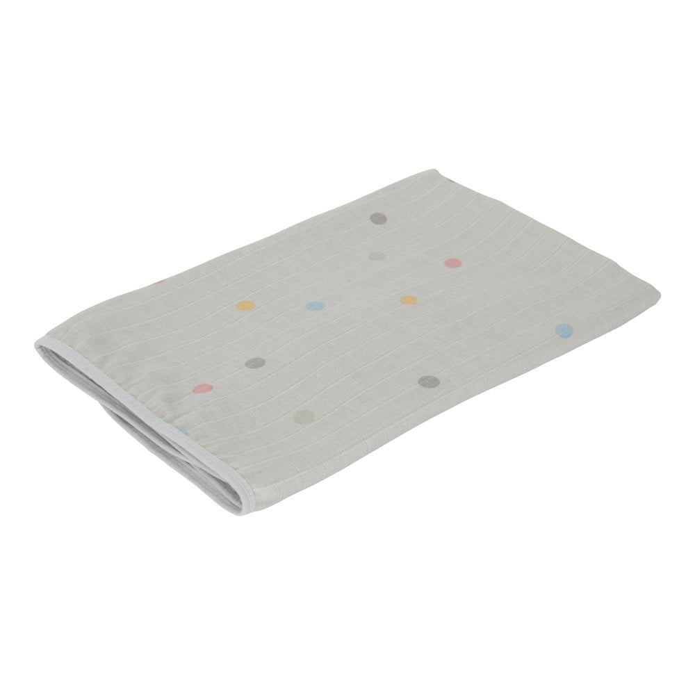 Prosop de muselină pentru copii Kindsgut Dots, 90 x 90 cm, gri bonami.ro imagine 2022