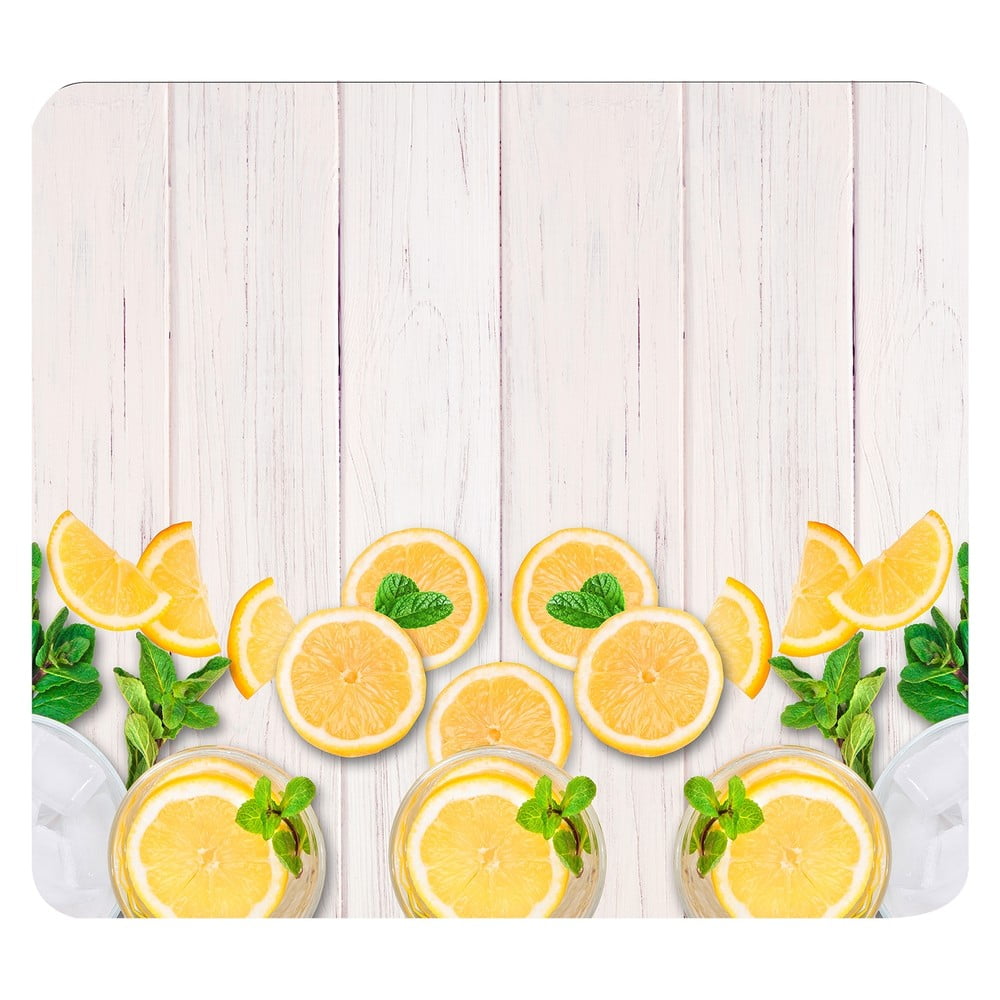 Protecție pentru peretele de la aragaz din sticlă temperată 50x56 cm Lemons – Wenko