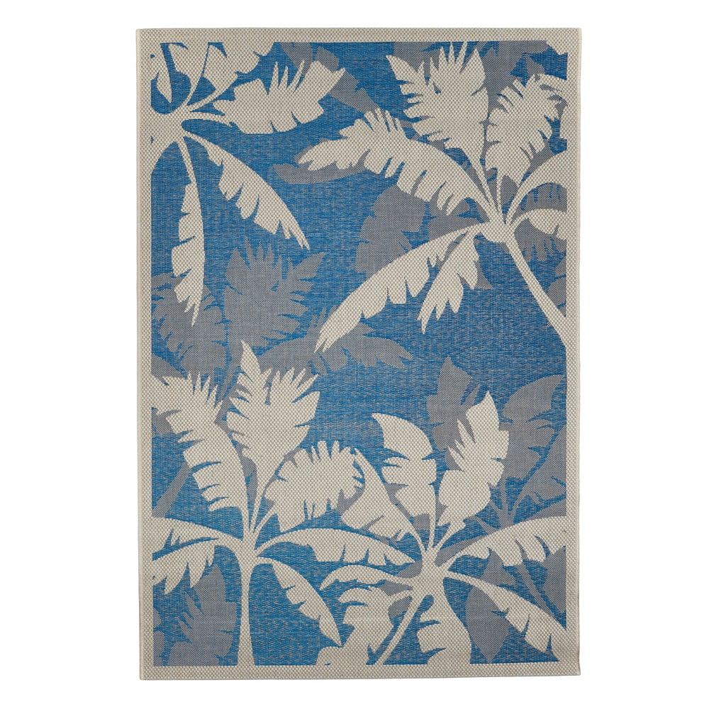 Covor adecvat pentru exterior Floorita Palms Blue, 135 x 190 cm, gri – albastru 135 pret redus