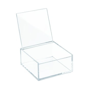 Cutie transparentă cu capac idesign clarity, 10 x 10 cm