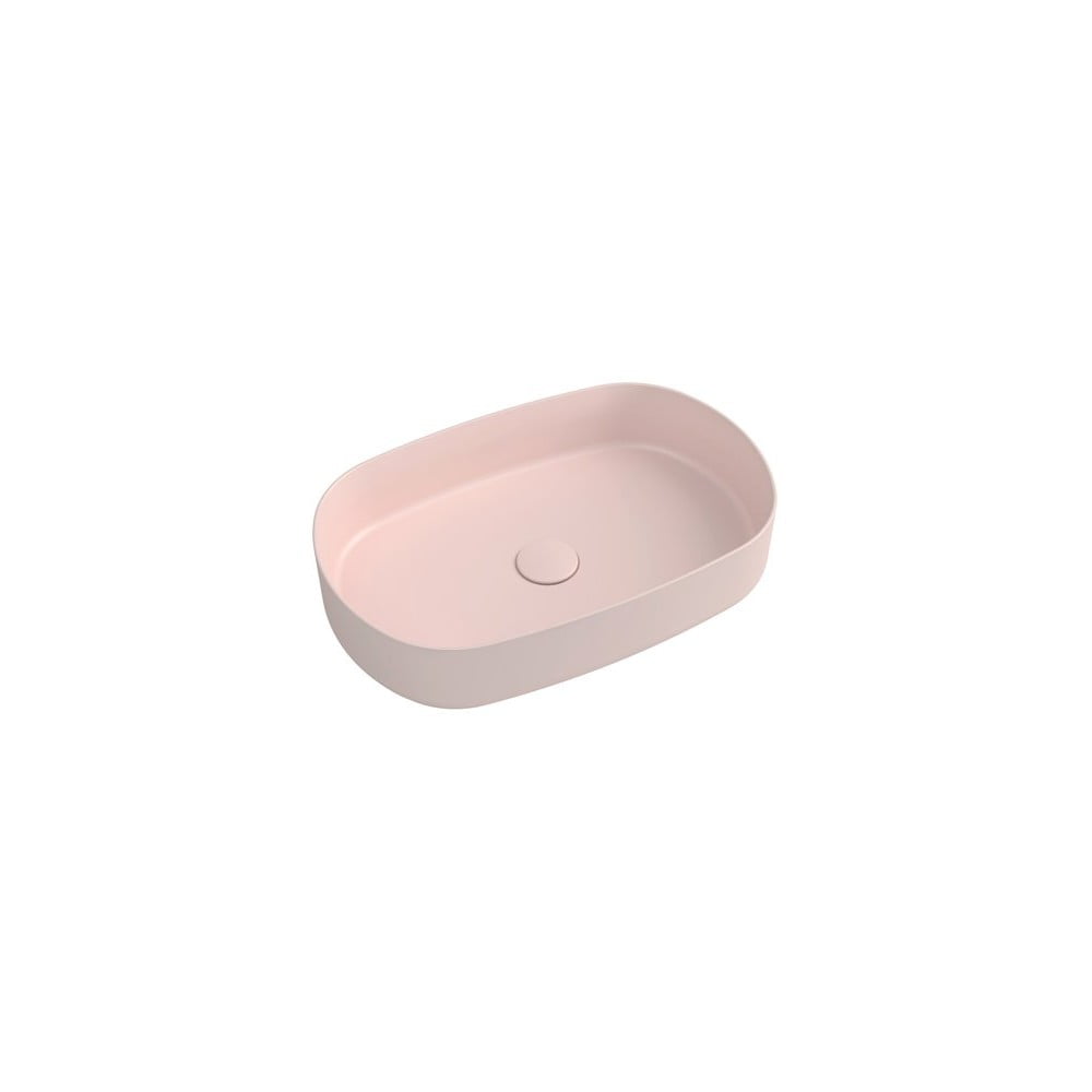 Chiuvetă din ceramică Sapho Infinity Oval, 55 x 36 cm, roz bonami.ro imagine 2022