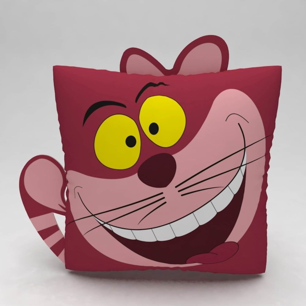 Pernă Anim Cheshire Cat, 42 x 42 cm