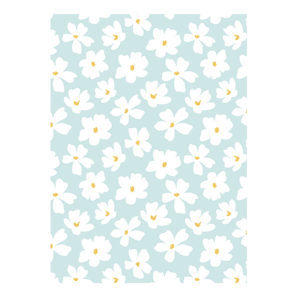 Hârtie de împachetat eleanor stuart No. 8 Floral, albastru-alb bonami.ro imagine 2022