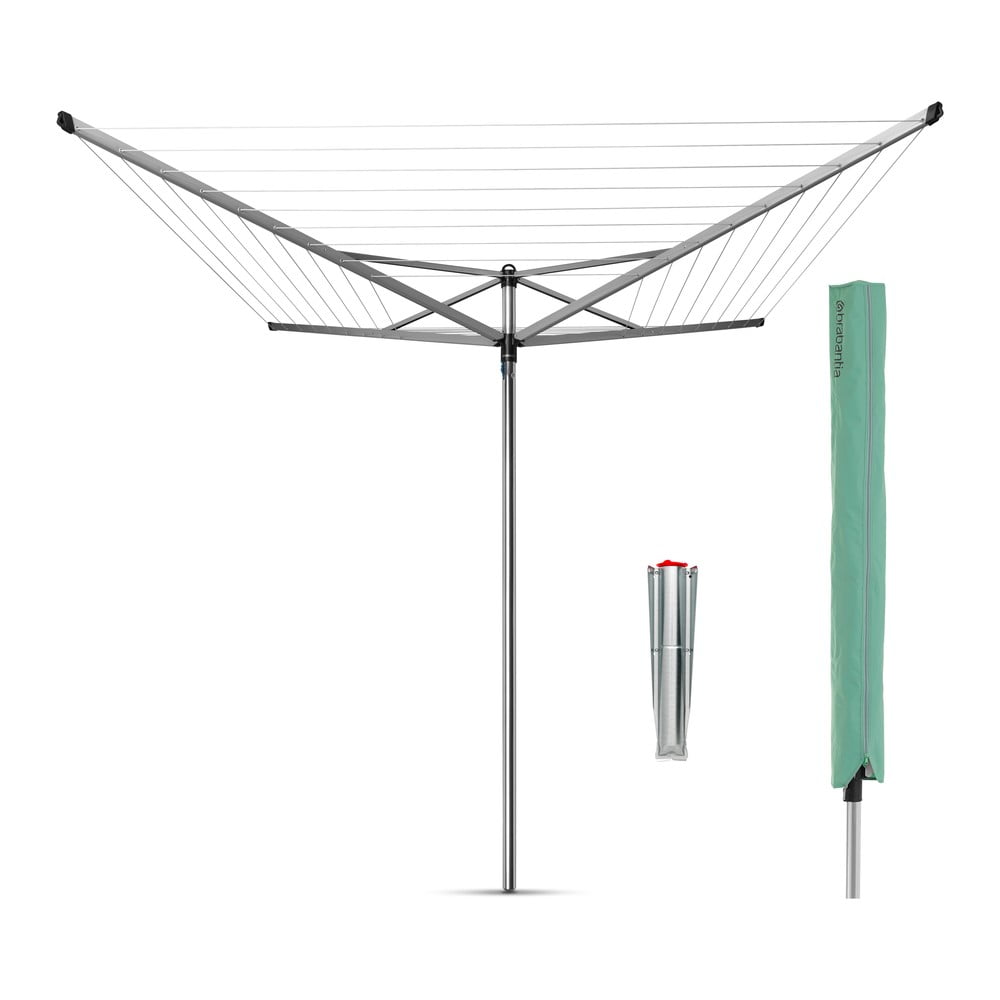 Uscător de rufe argintiu pentru grădină 50 m Topspinner – Brabantia