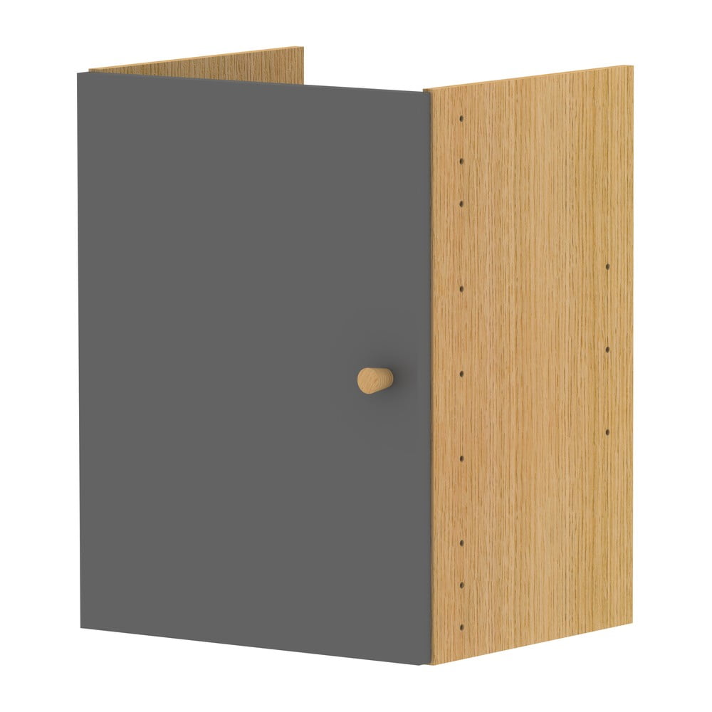  Modul cu uși pentru sistem de rafturi modulare gri 33x43,5 cm Z Cube - Tenzo 