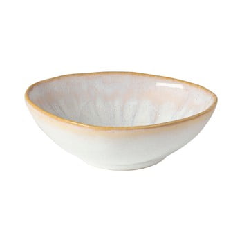 Bol din gresie ceramică costa nova brisa, ⌀ 10 cm, margine bej, alb