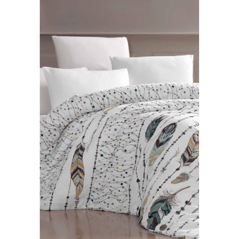 Lenjerie de pat pentru pat dublu/extins și cearceaf Feather Green – Mila Home bonami.ro imagine noua