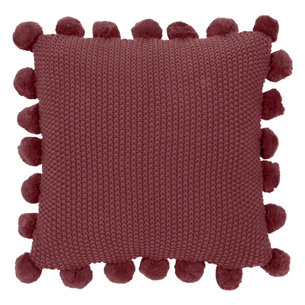 Față de pernă decorativă din bumbac westwing collection molly, 40 x 40 cm, roșu închis