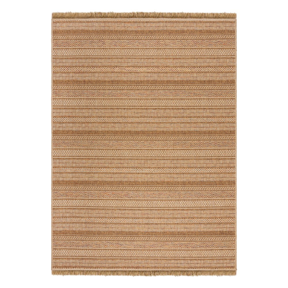 Covor pentru exterior și interior în culoare naturală 120x170 cm Farah Stripe – Flair Rugs