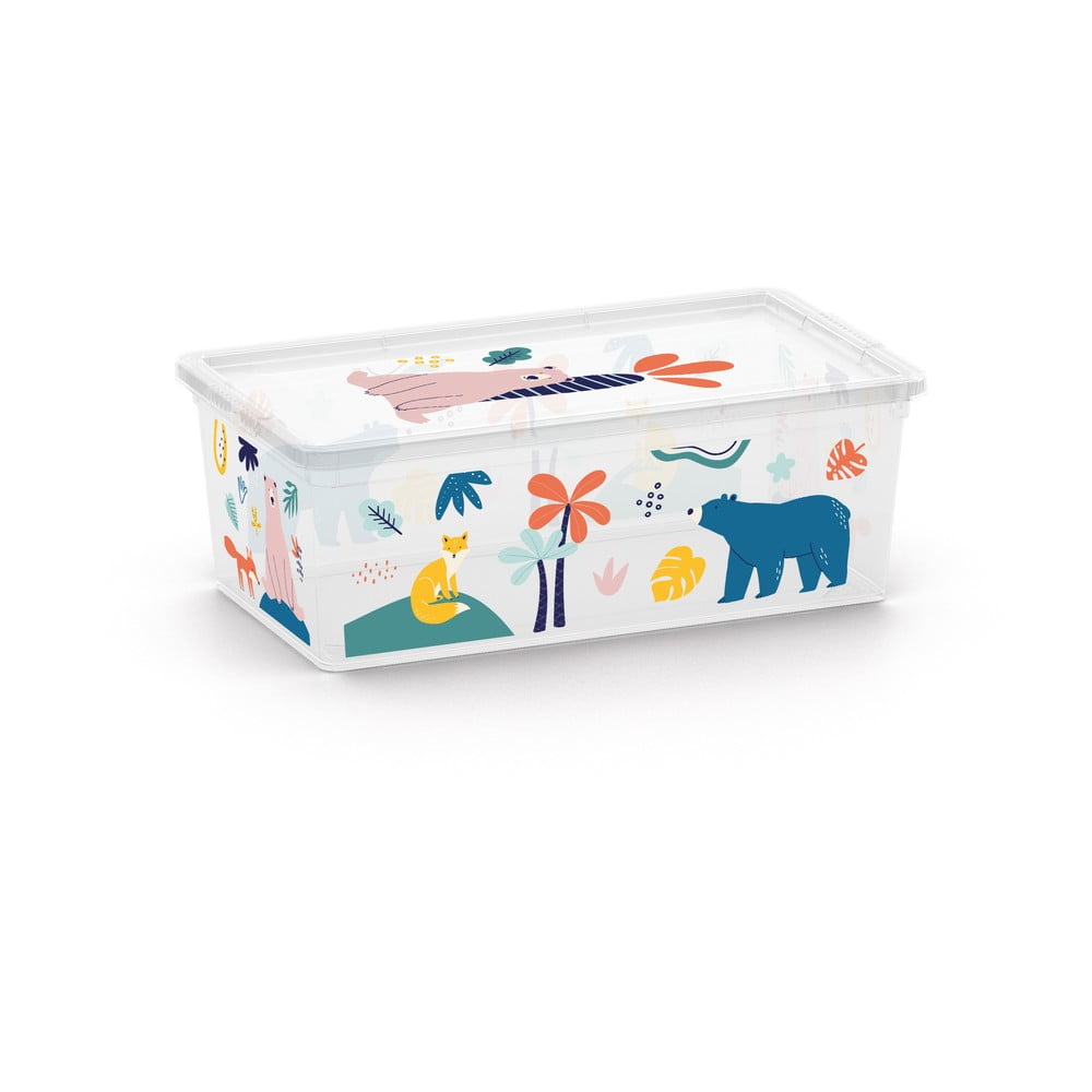 Cutie de depozitare pentru copii albă din plastic 34x19x12 cm C Box Style – KIS