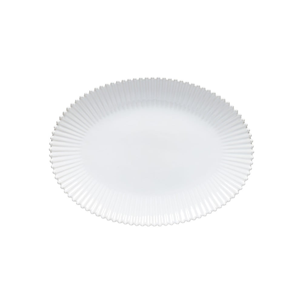 Tavă ovală din gresie ceramică Costa Nova Pearl, lățime 50 cm, alb bonami.ro