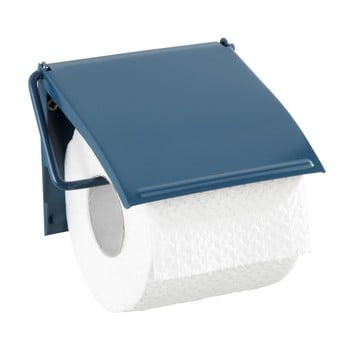 Suport de perete pentru hârtie toaletă Wenko Cover, albastru bonami.ro