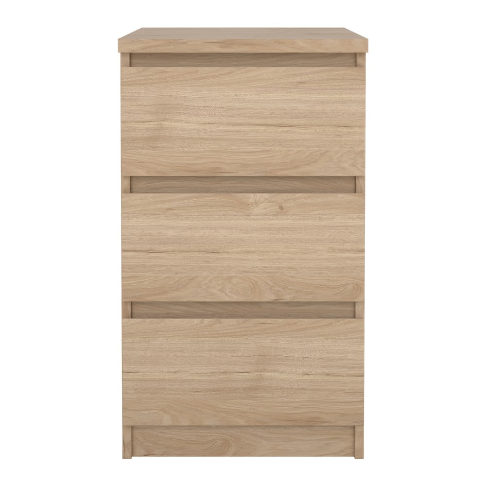 Comodă în culoare naturală cu aspect de lemn de stejar 40x70x50 cm Naia – Tvilum