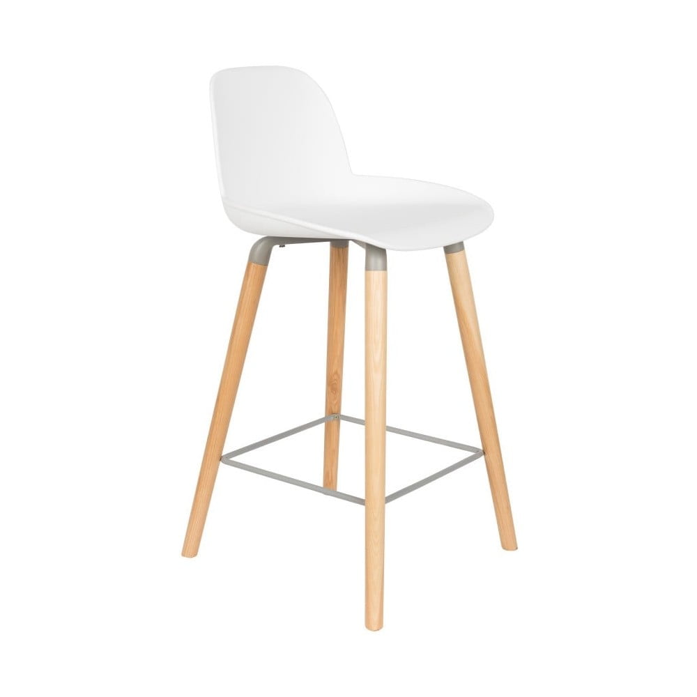 Set 2 scaune bar Zuiver Albert Kuip, înălțime scaun 65 cm, alb bonami.ro